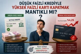 Düşük faizli krediyle yüksek faizli kartı kapatmak mantıklı mı?