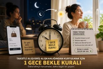 Taksitli alışveriş alışkanlığından kurtulmak için uyguladığım bir gecede bekleme kuralı