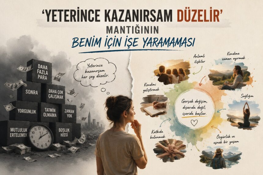 "Yeterince kazanırsam düzelir" mantığının benim için işe yaramaması