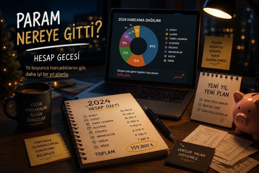 Yıl sonunda "param nereye gitti" sorusuna cevap aradığım o hesap gecesi