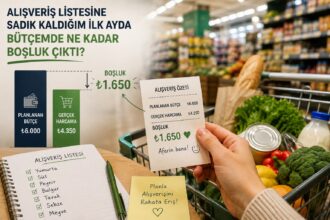 Alışveriş Listesine Sadık Kaldığım İlk Ayda Bütçemde Ne Kadar Boşluk Çıktı
